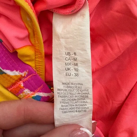 La Blanca Bright Pink One-Piece Swimsuit – Size 6 - Picture 4 of 5